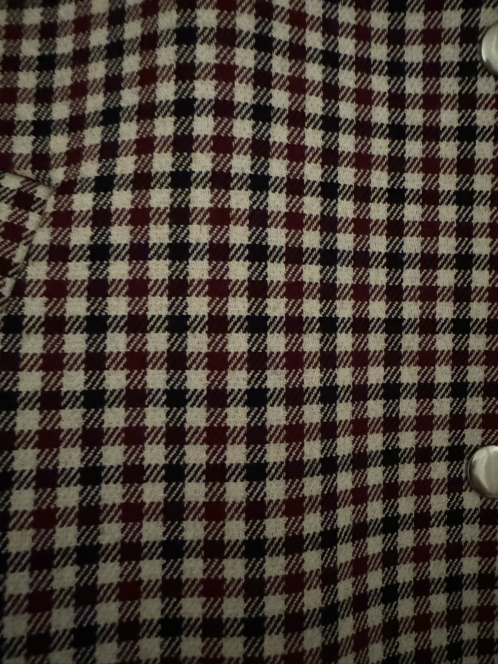 Madewell Burgundy & Black Gingham Snap-Front Jacket - Picture 3 of 6